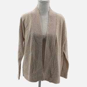 MaxMara Pure New Wool Cardigan Sweater in Beige - Size Large (measured)